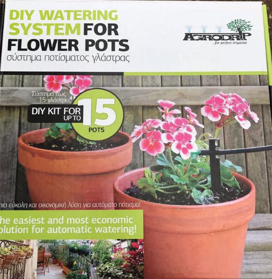 Poza cu  Kit irigare pentru 15 ghivece